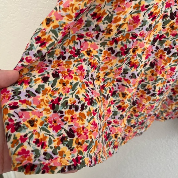 Roxy Everything Is Fine Dress Pastel Rose Floral Mini Dress Size Large - Picture 4 of 13